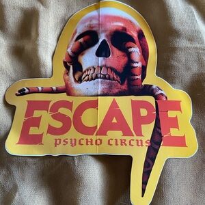 Escape Psycho Circus Festival laptop car decal sticker *NEW*